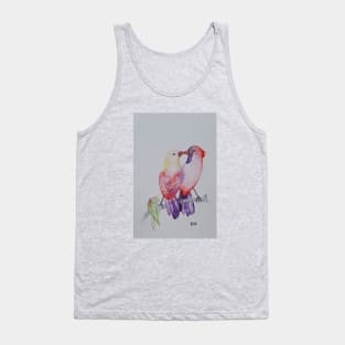 Finches Design, bird art, small cute birds Tank Top